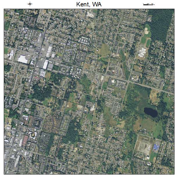 Kent, Washington aerial imagery detail