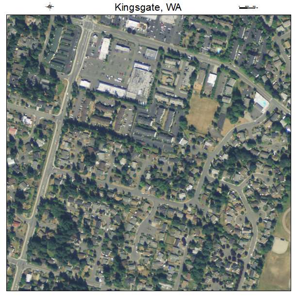 Kingsgate, Washington aerial imagery detail