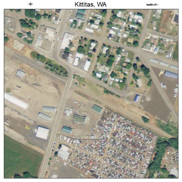 Kittitas, Washington aerial imagery detail