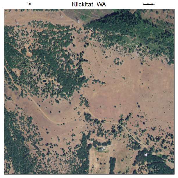 Klickitat, Washington aerial imagery detail