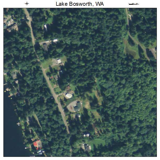 Lake Bosworth, Washington aerial imagery detail