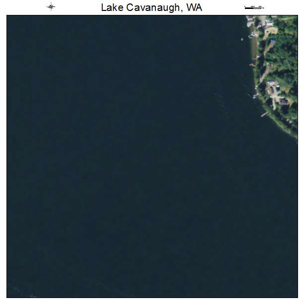 Lake Cavanaugh, Washington aerial imagery detail