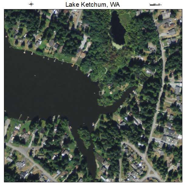 Lake Ketchum, Washington aerial imagery detail