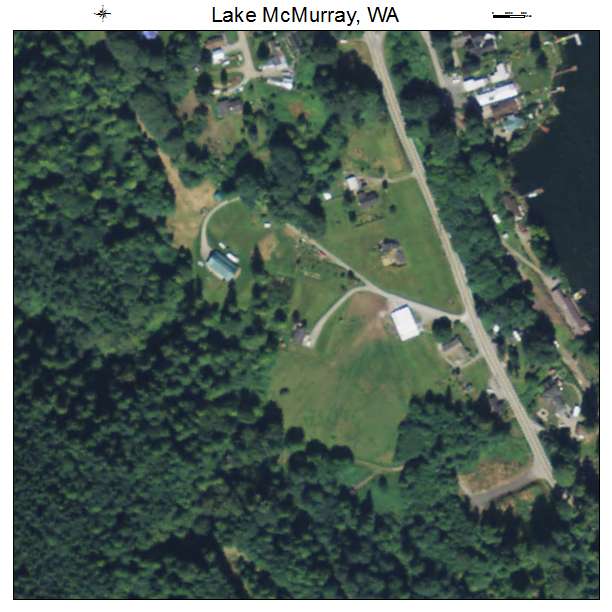 Lake McMurray, Washington aerial imagery detail