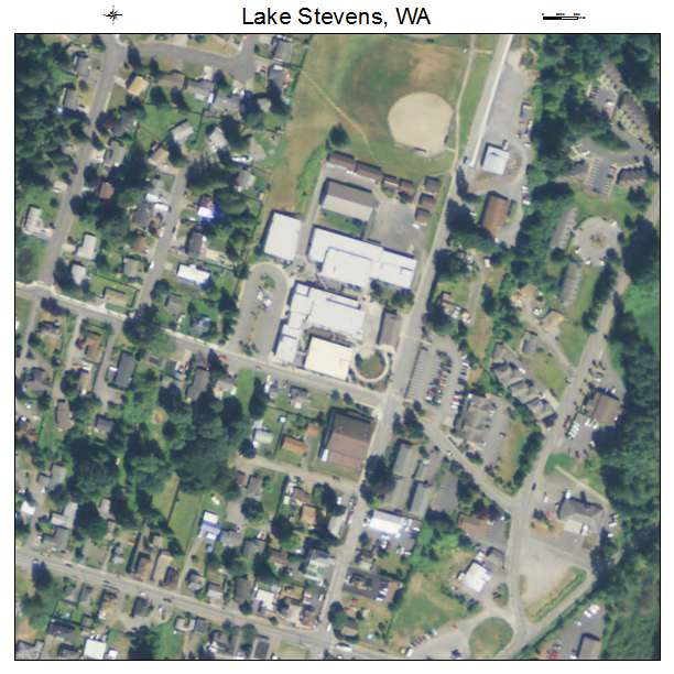 Lake Stevens, Washington aerial imagery detail