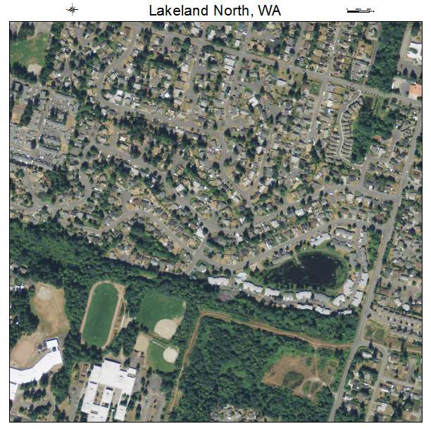 Lakeland North, Washington aerial imagery detail