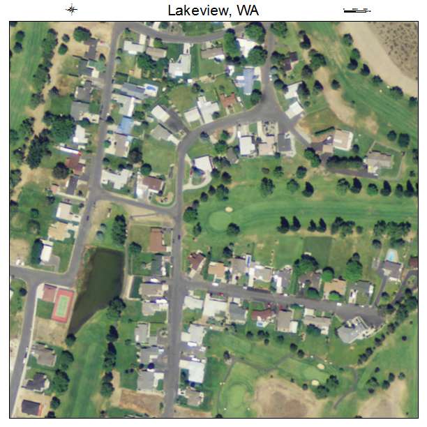 Lakeview, Washington aerial imagery detail