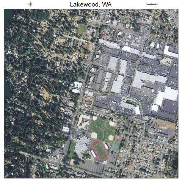 Lakewood, Washington aerial imagery detail