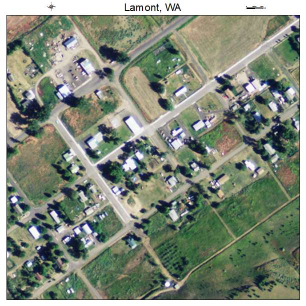 Lamont, Washington aerial imagery detail