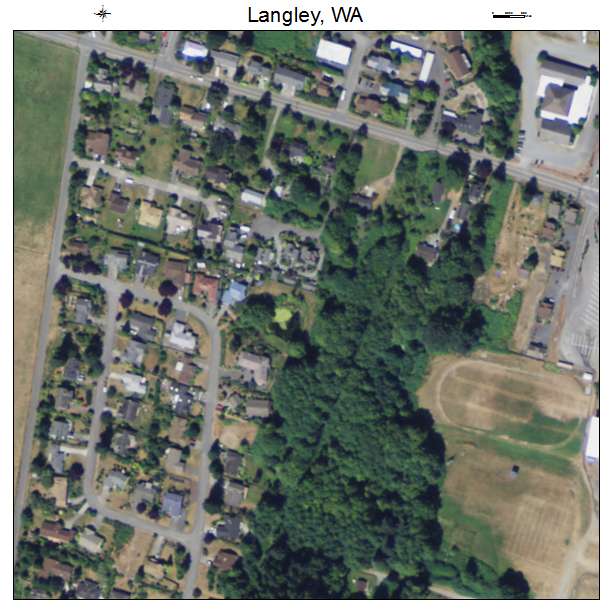 Langley, Washington aerial imagery detail