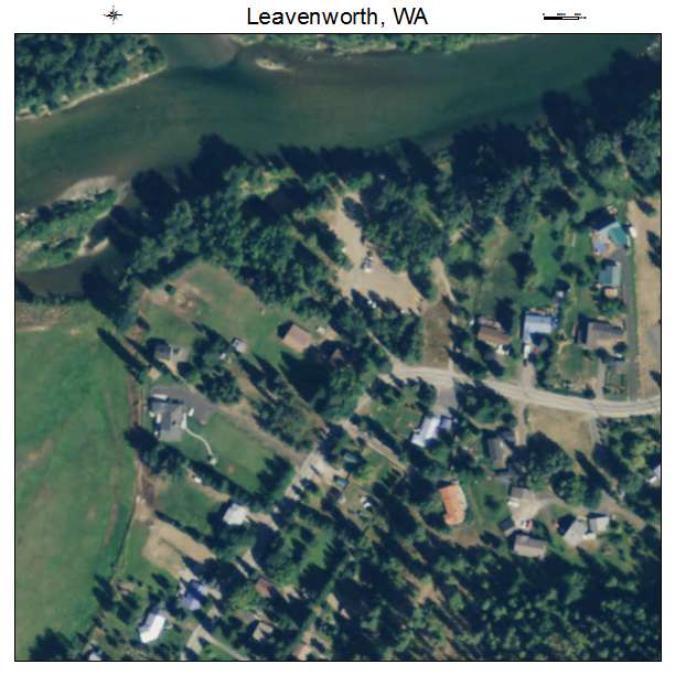 Leavenworth, Washington aerial imagery detail