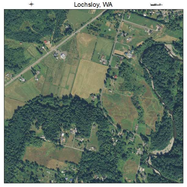 Lochsloy, Washington aerial imagery detail