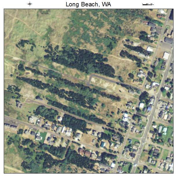 Long Beach, Washington aerial imagery detail
