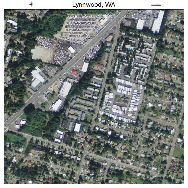 Lynnwood, Washington aerial imagery detail