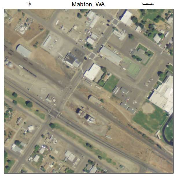 Mabton, Washington aerial imagery detail
