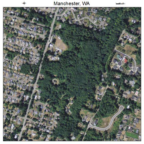 Manchester, Washington aerial imagery detail