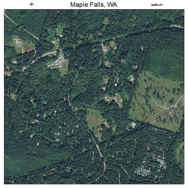 Maple Falls, Washington aerial imagery detail
