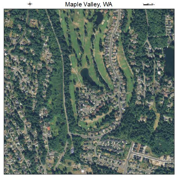 Maple Valley, Washington aerial imagery detail