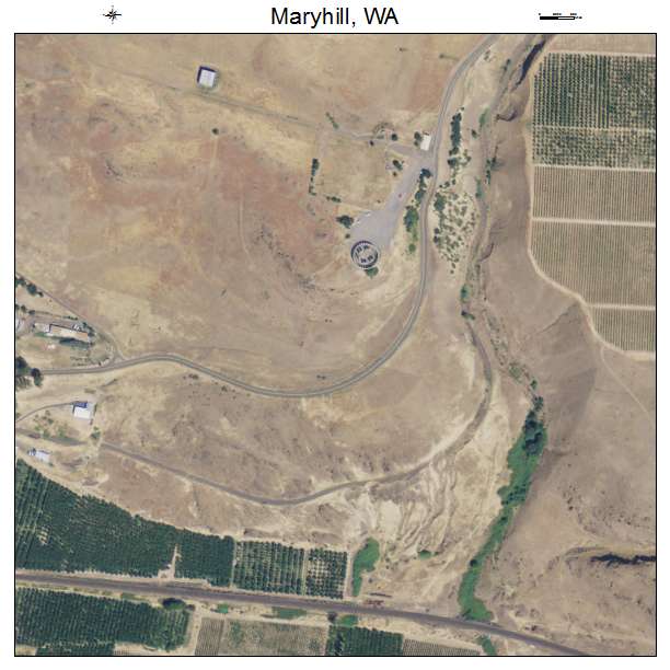 Maryhill, Washington aerial imagery detail