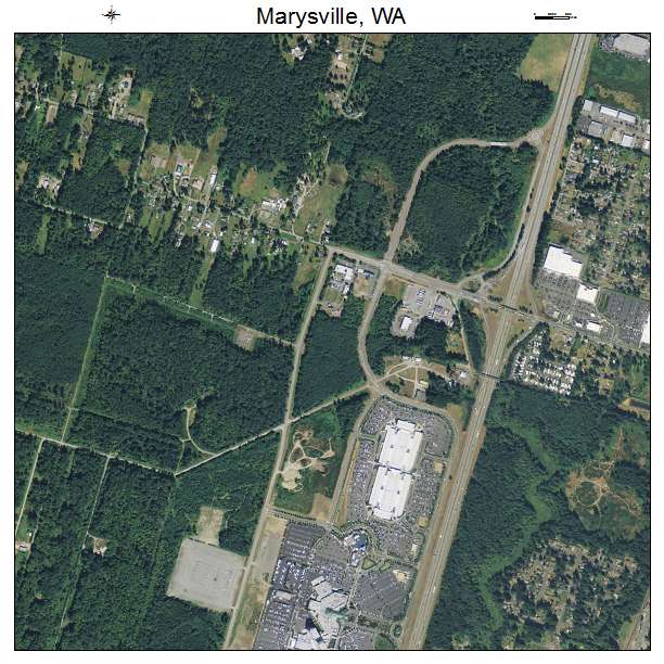 Marysville, Washington aerial imagery detail