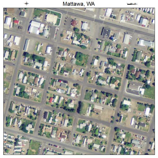 Mattawa, Washington aerial imagery detail