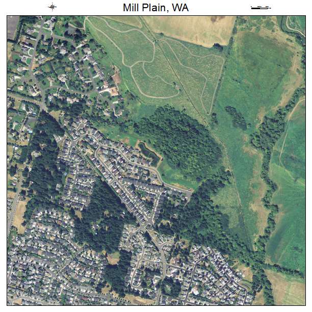 Mill Plain, Washington aerial imagery detail