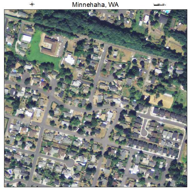 Minnehaha, Washington aerial imagery detail