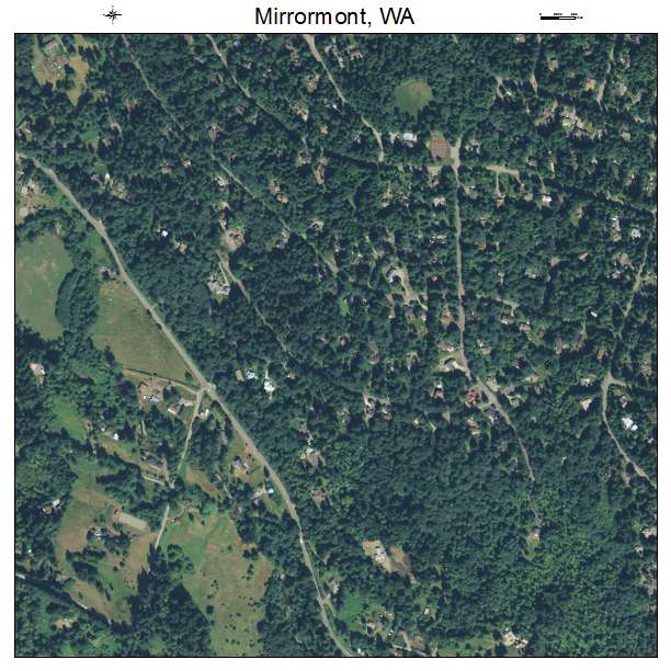 Mirrormont, Washington aerial imagery detail