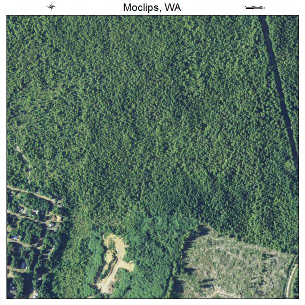Moclips, Washington aerial imagery detail