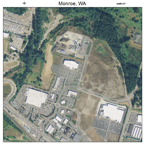 Monroe, Washington aerial imagery detail