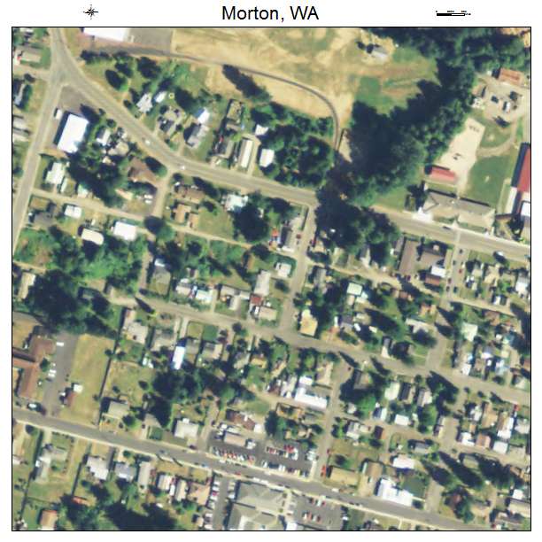 Morton, Washington aerial imagery detail