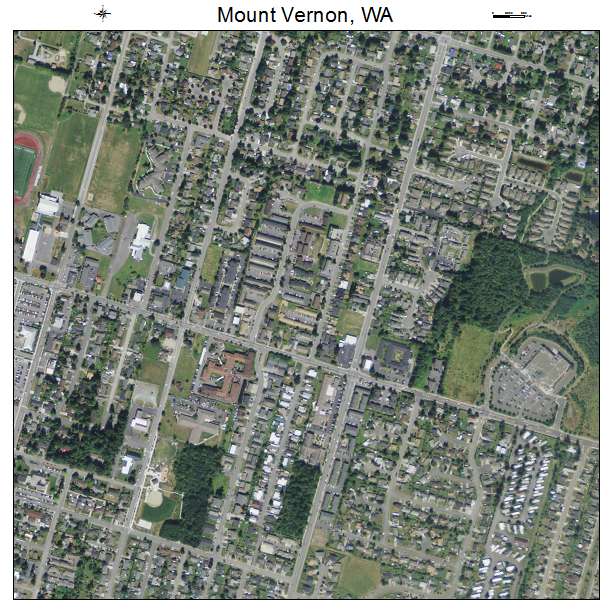 Mount Vernon, Washington aerial imagery detail