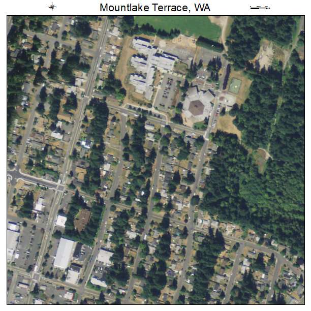 Mountlake Terrace, Washington aerial imagery detail
