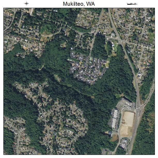 Mukilteo, Washington aerial imagery detail