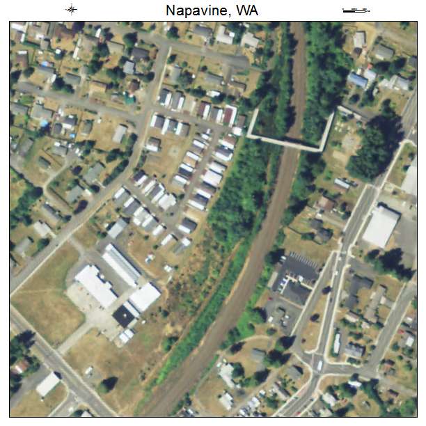 Napavine, Washington aerial imagery detail