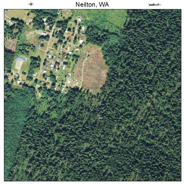 Neilton, Washington aerial imagery detail