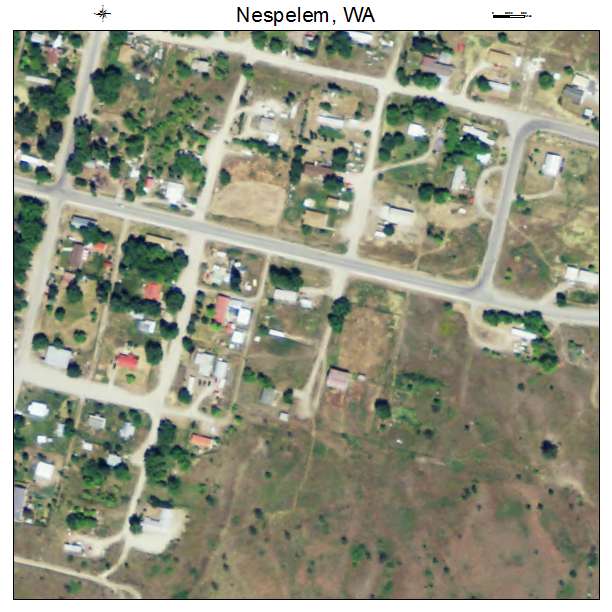 Nespelem, Washington aerial imagery detail