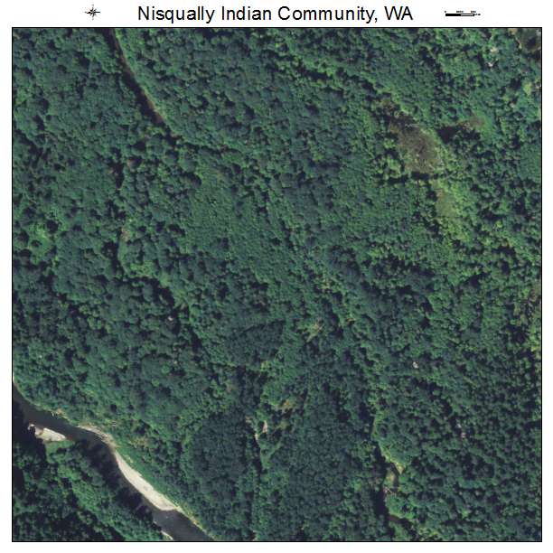 Nisqually Indian Community, Washington aerial imagery detail