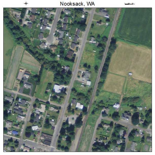Nooksack, Washington aerial imagery detail