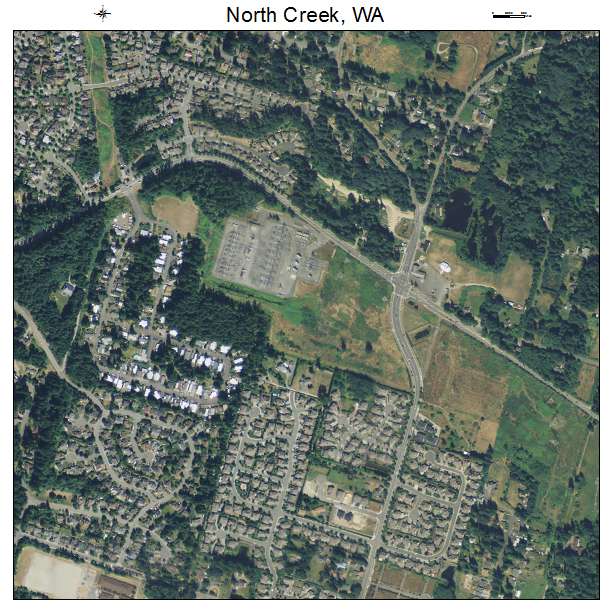 North Creek, Washington aerial imagery detail