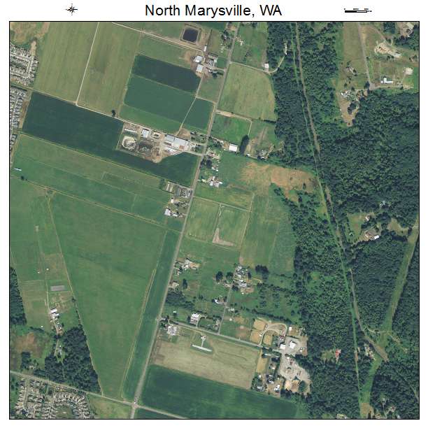 North Marysville, Washington aerial imagery detail