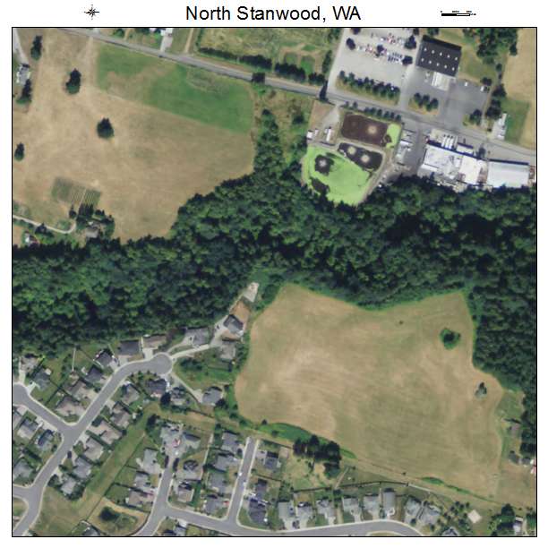 North Stanwood, Washington aerial imagery detail