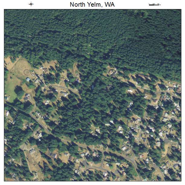 North Yelm, Washington aerial imagery detail