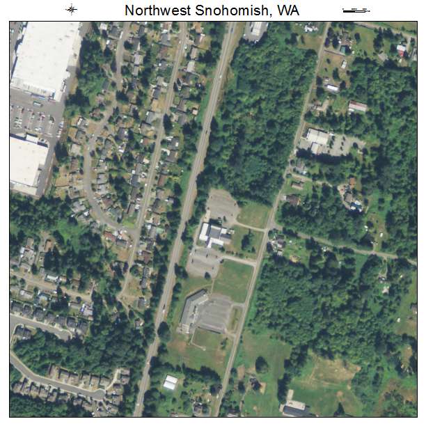 Northwest Snohomish, Washington aerial imagery detail