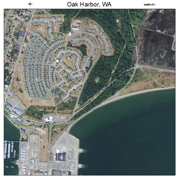 Oak Harbor, Washington aerial imagery detail