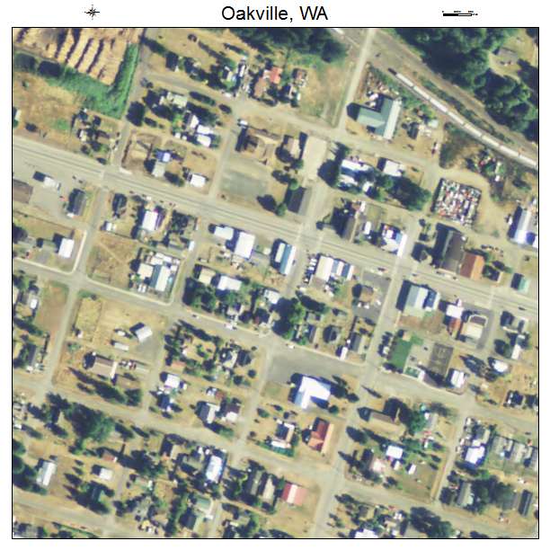 Oakville, Washington aerial imagery detail