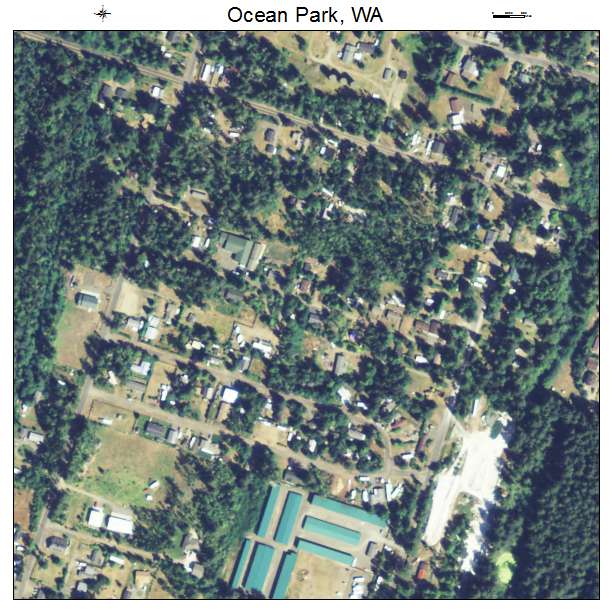 Ocean Park, Washington aerial imagery detail