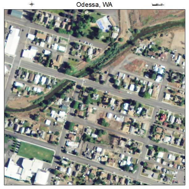 Odessa, Washington aerial imagery detail
