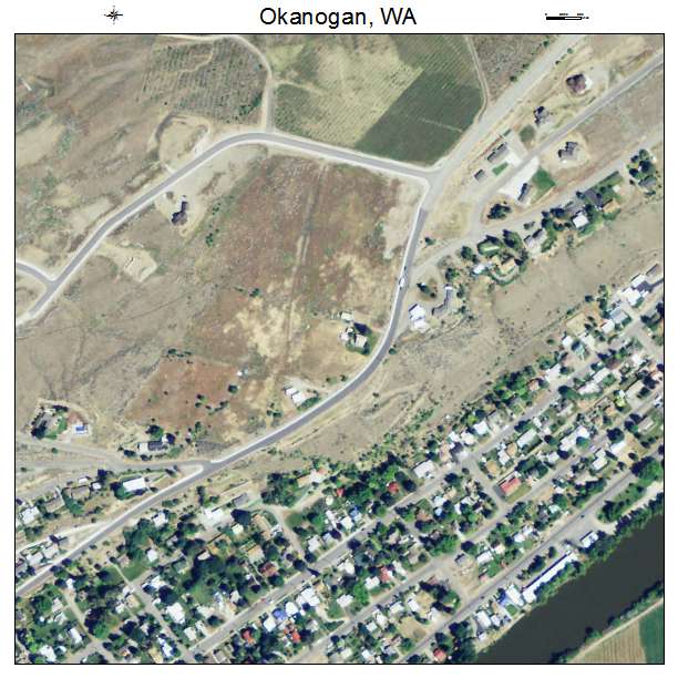 Okanogan, Washington aerial imagery detail