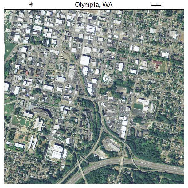 Olympia, Washington aerial imagery detail